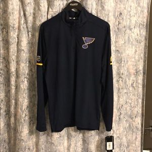 Adidas Climalite Quarter Zip - NHL Blues Gear